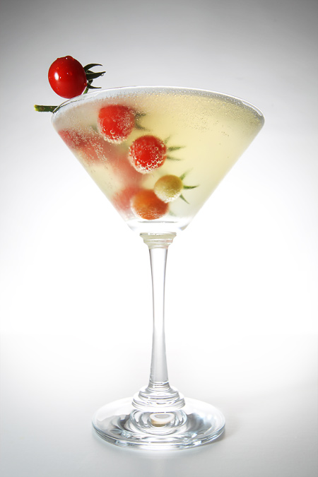 tomato consommé martini