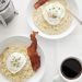 risotto with poached egg & bacon